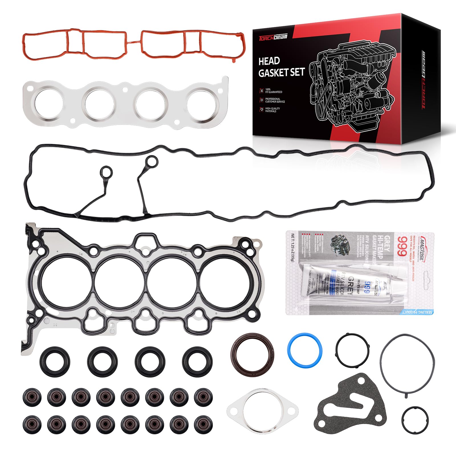 Torchbeam HS26561PT Cylinder Head Gasket Set for Elantra 2011-2016 1.8L