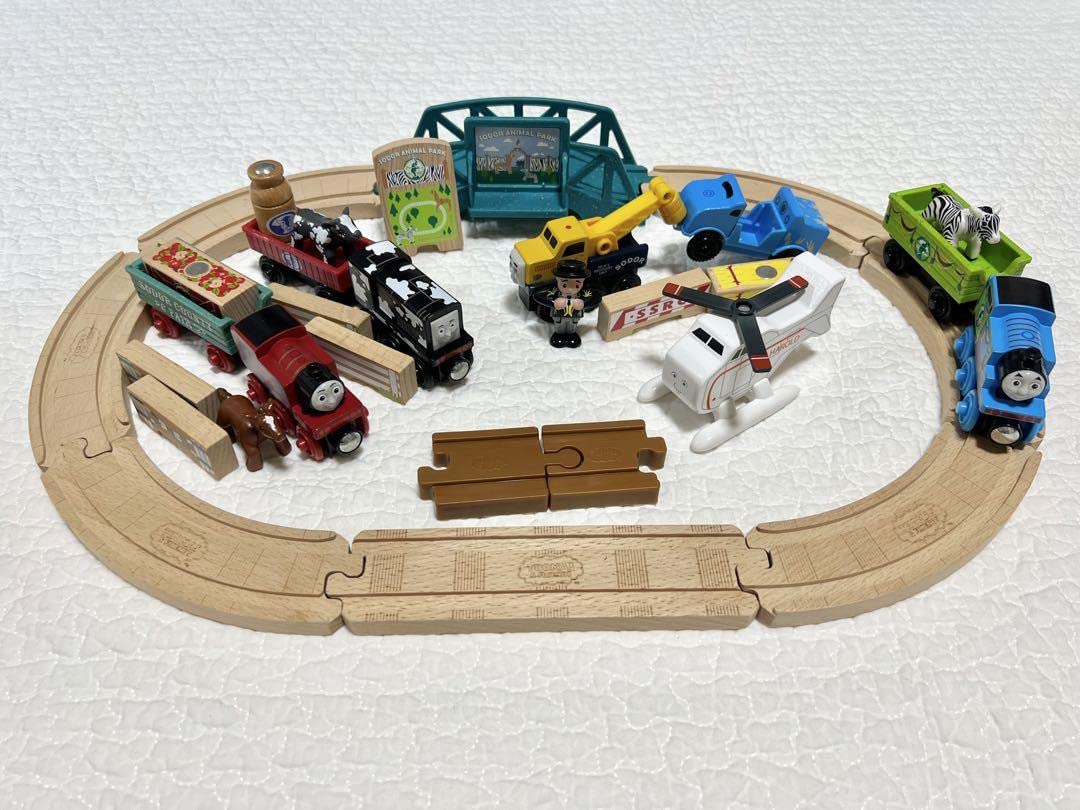 Amazon | トーマス 木製レール セット ハロルド ディーゼル ロージー  
