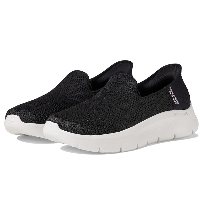Skechers Go Walk Flex Slip-ins - Relish, Nero/Bianco, 35.5 EU