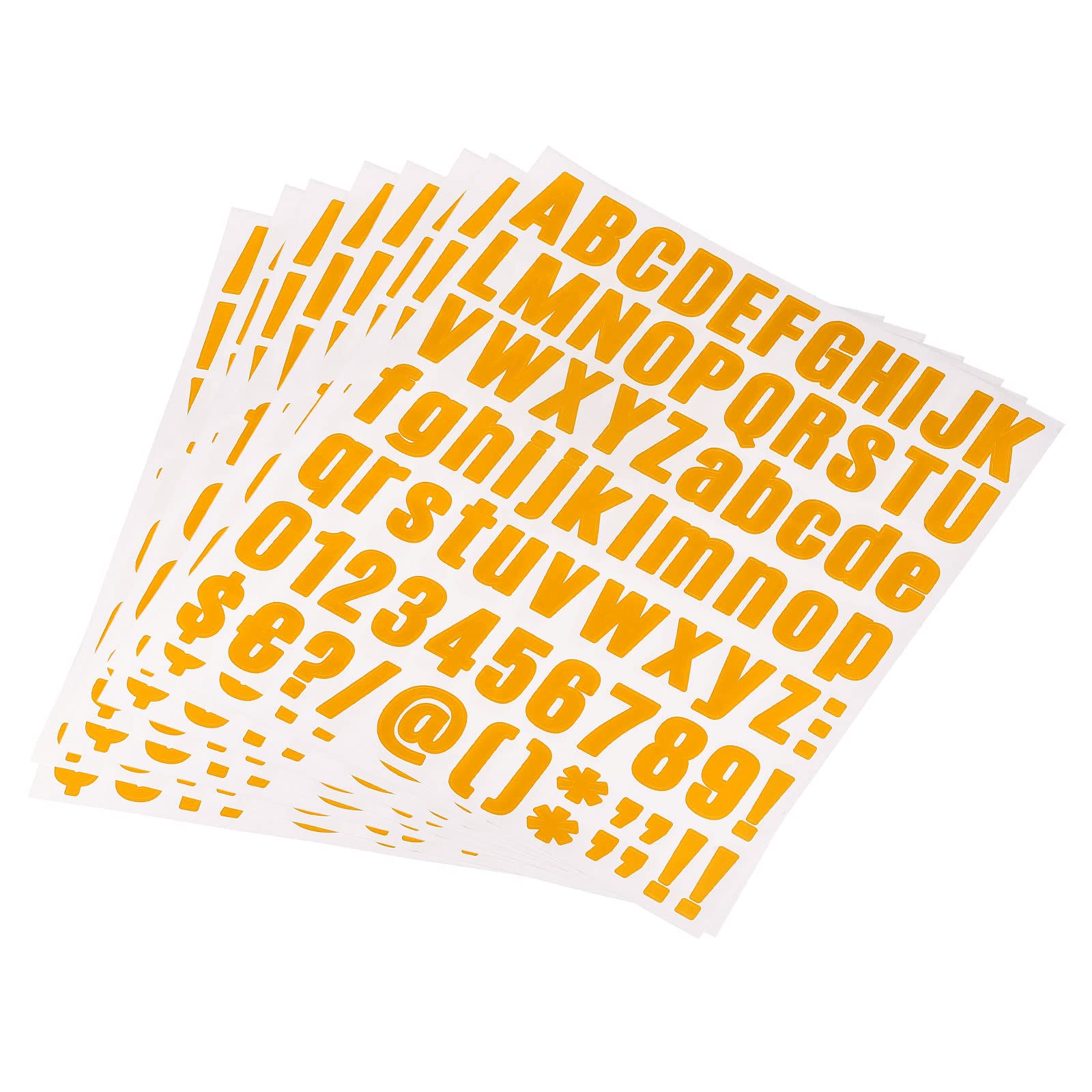 sourcing map 8 fogli di adesivi in vinile a forma di lettere, 2,5