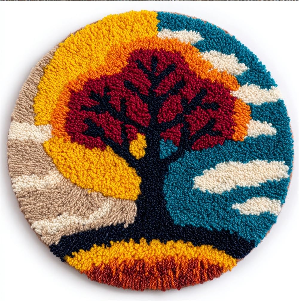 kitphoenix Latch Hook Kit for Adultsfour Seasons Tree