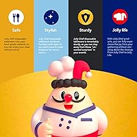 Vista 6 de JOLLY CHEF 100 Pack 12 oz Paper Coffee Cups, Disposable Printed Hot Cups with Lids for Home, Business, Restaurant and Cafe (Stripes and Grey)