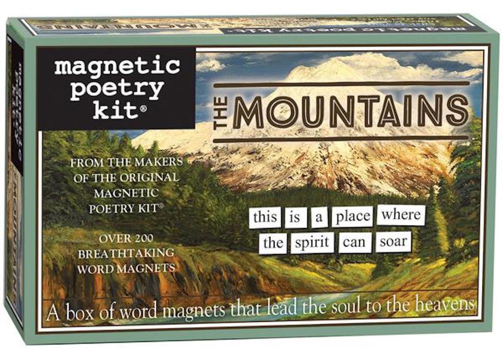The Mountains Kit - Words for Refrigerator - Write Poems and Letters on The Fridge - Made in The USA