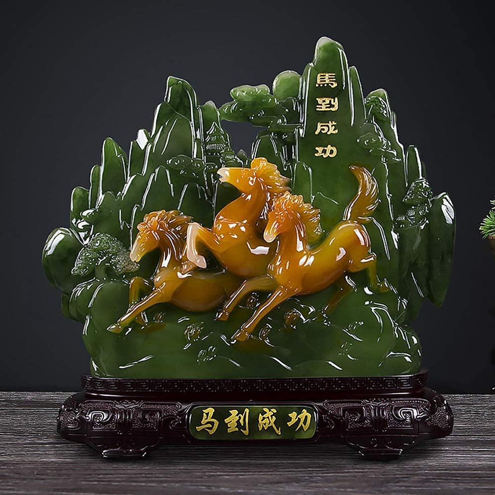 Home Decor Moderna Arte Astratta Sculture Statua Ornamenti Figurine Artigianato Decorazioni Feng Shui Figurine Buona Fortuna Bella Serie Paesaggio Scultura Ornamento Casa Ufficio Decorazione, s That