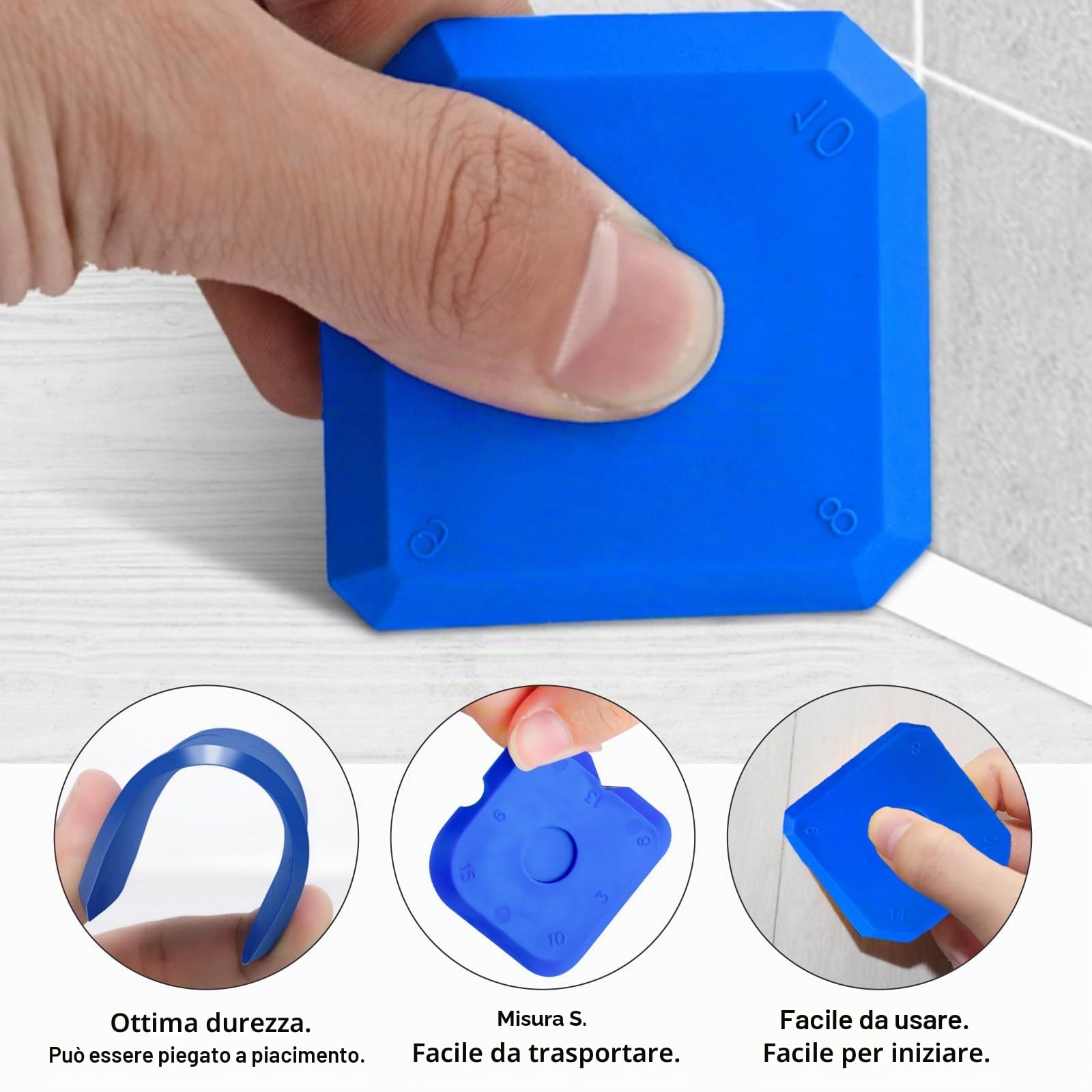 12 PZ Set di utensili per rimuovere il silicone, utensile per levigare le fughe in silicone e sigillatura in silicone, estrattore per fughe, estrattore per fughe, rimozione del silicone per cucina