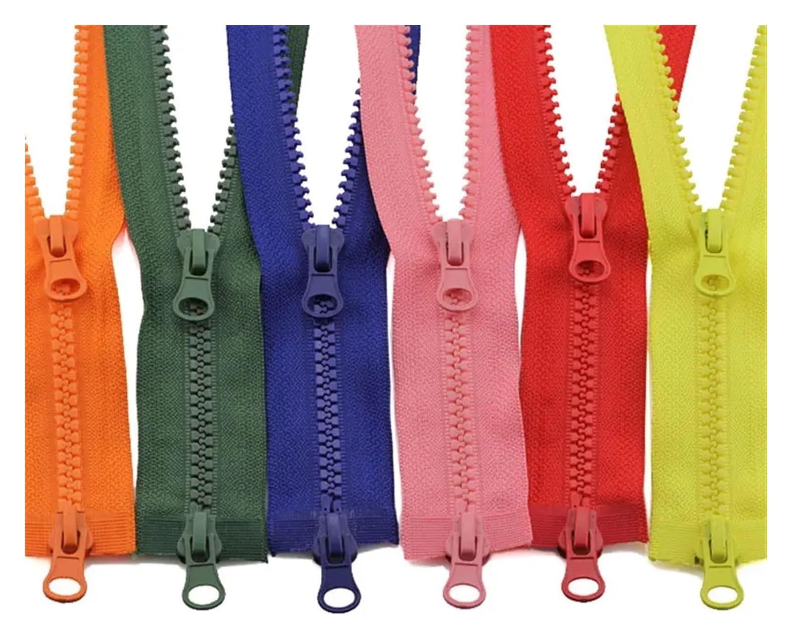DIY-Nylonreißverschlüsse, 3-teiliges Reißverschluss-Jacken-Doppelreißverschluss-Kleidungsreißverschluss-Zubehör Schlafsack Zwei-Wege-Doppel-Öffnungsreißverschlusskopf(Brown,80CM5#)