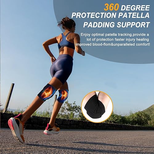 Vista 44 de Rodilleras de voleibol para bailarines, rodilleras suaves y transpirables para hombres, mujeres, niños, rodilleras protectoras para voleibol, Negro