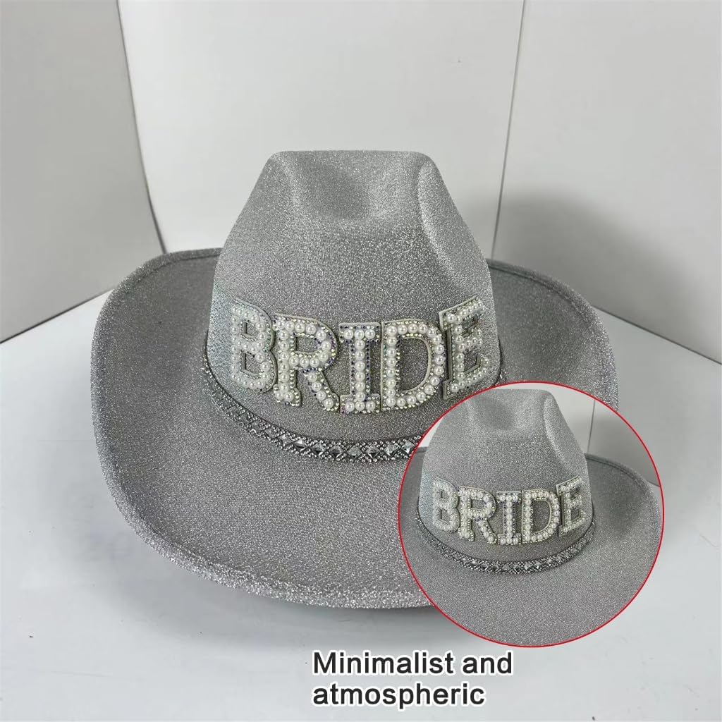 Handmade Glitter Bride Hat Encrusted Rhinestones for Wedding Bride Costume
