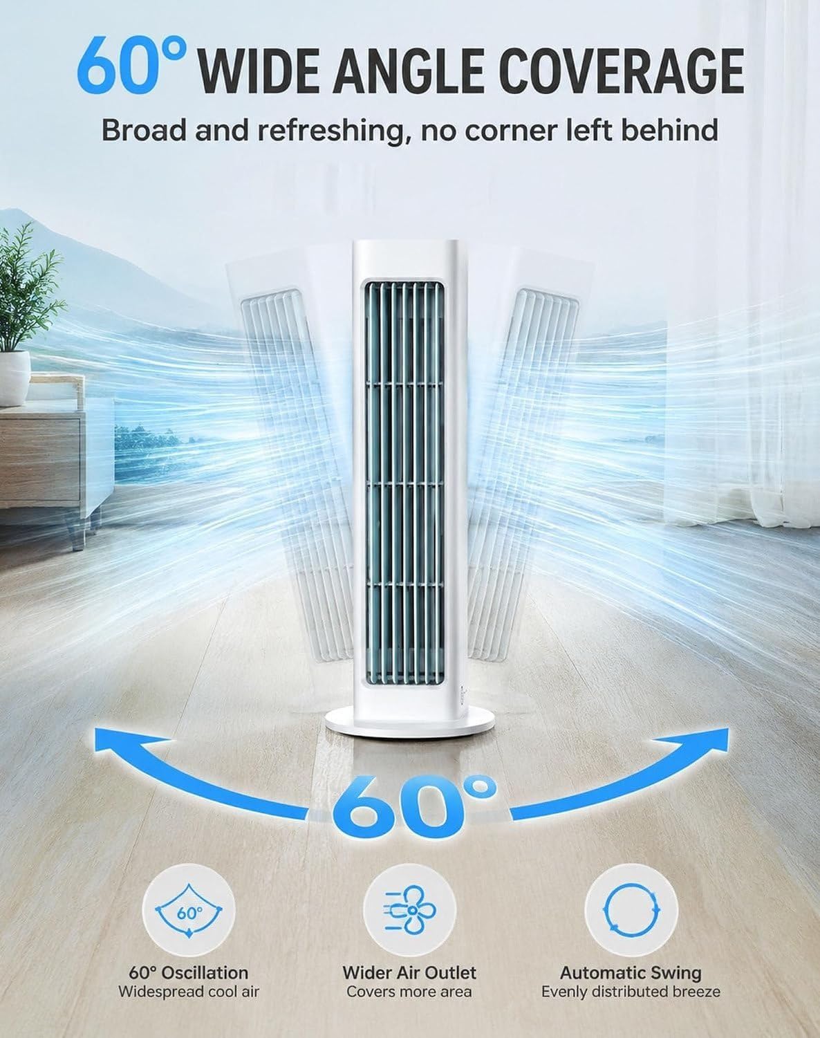 Climatizzatore Portatile Ricaricabile con Telecomando, 3 velocità e Raffreddamento Rapido Silenzioso, Senza Installazione per Camera da Letto Ufficio