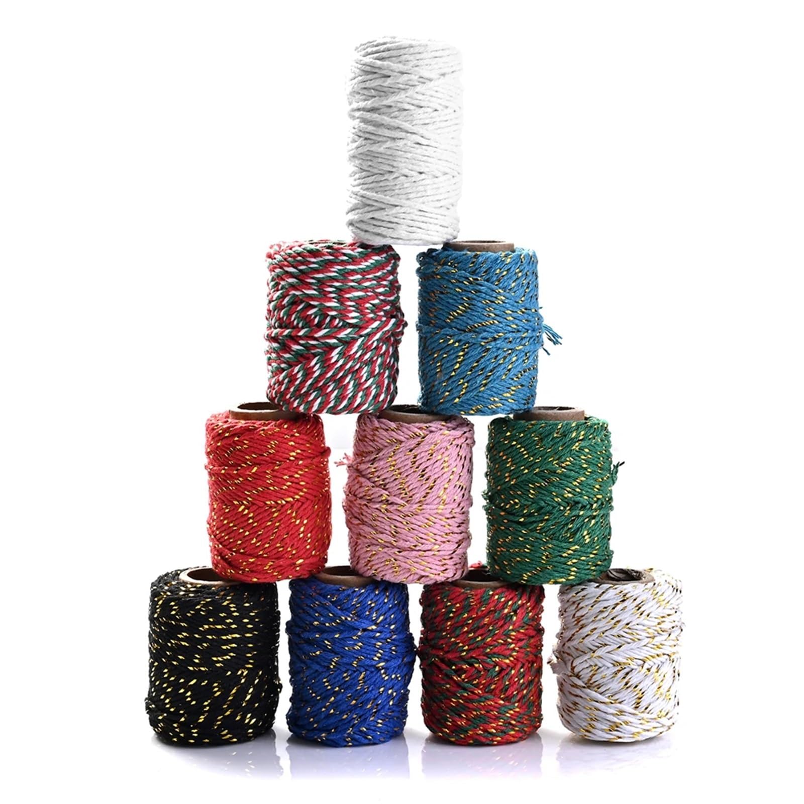 Hilo de hilo de algodón 2 mm x 20 m multicolor DIY