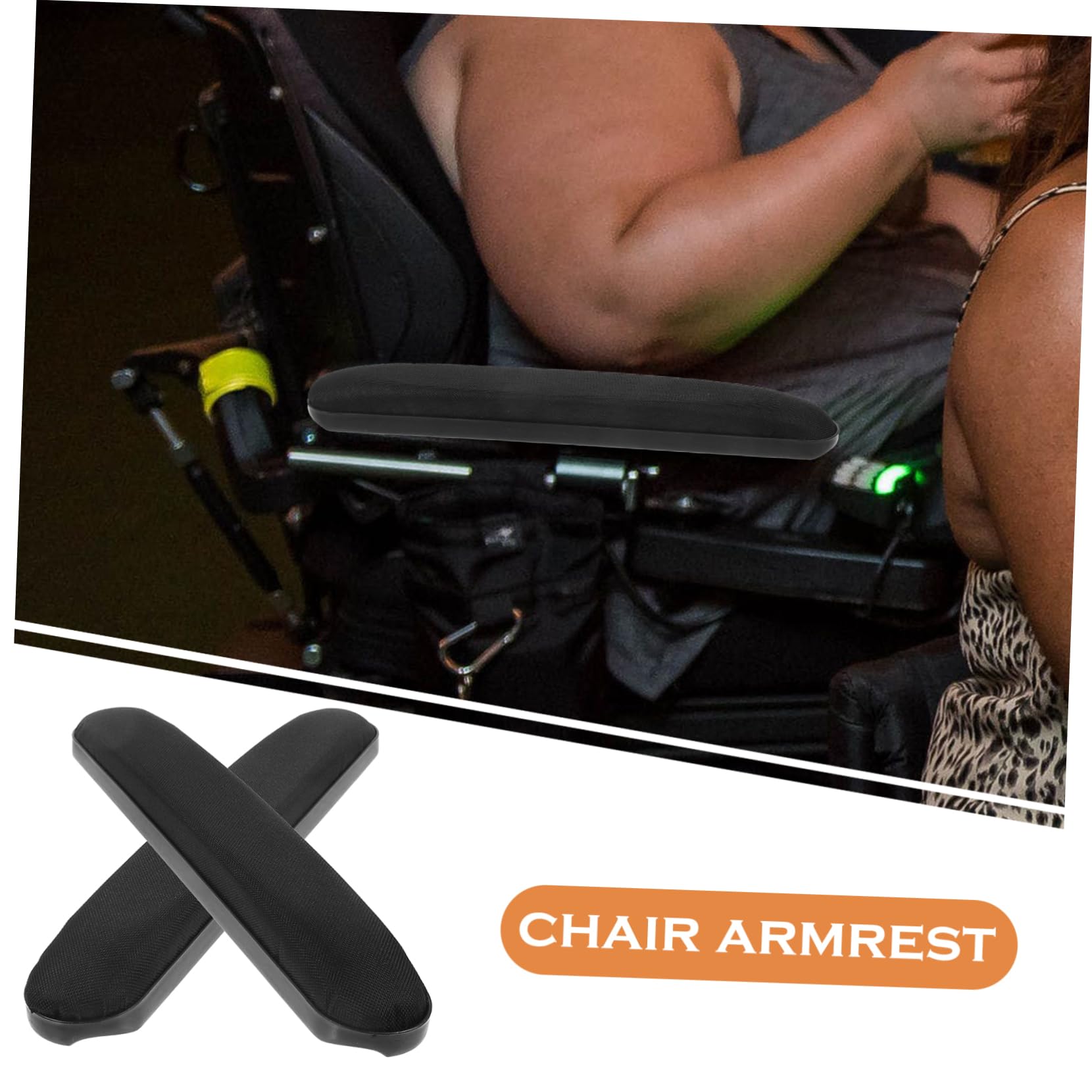 Uonlytech 4 Pares Reposabrazos de Repuesto Antideslizantes Sillas Almohadillas Reposabrazos de Accesorios
