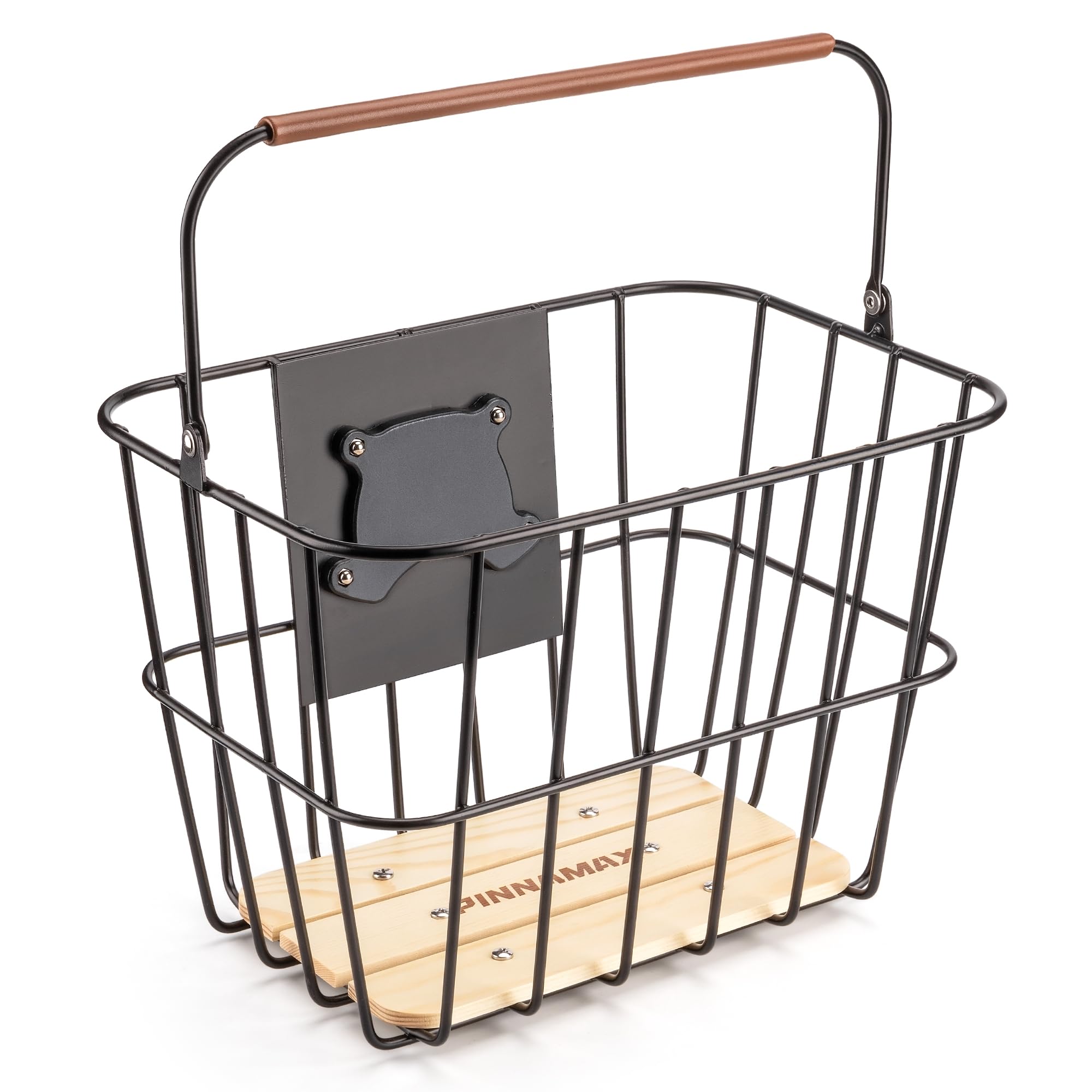 Cesta Frontal para Bicicleta con asa, Cesta de Bicicleta desplazamientos y Compras. Cesta Robusta y Resistente con Kit de Montaje para Bicicletas de Playa y Bicicletas