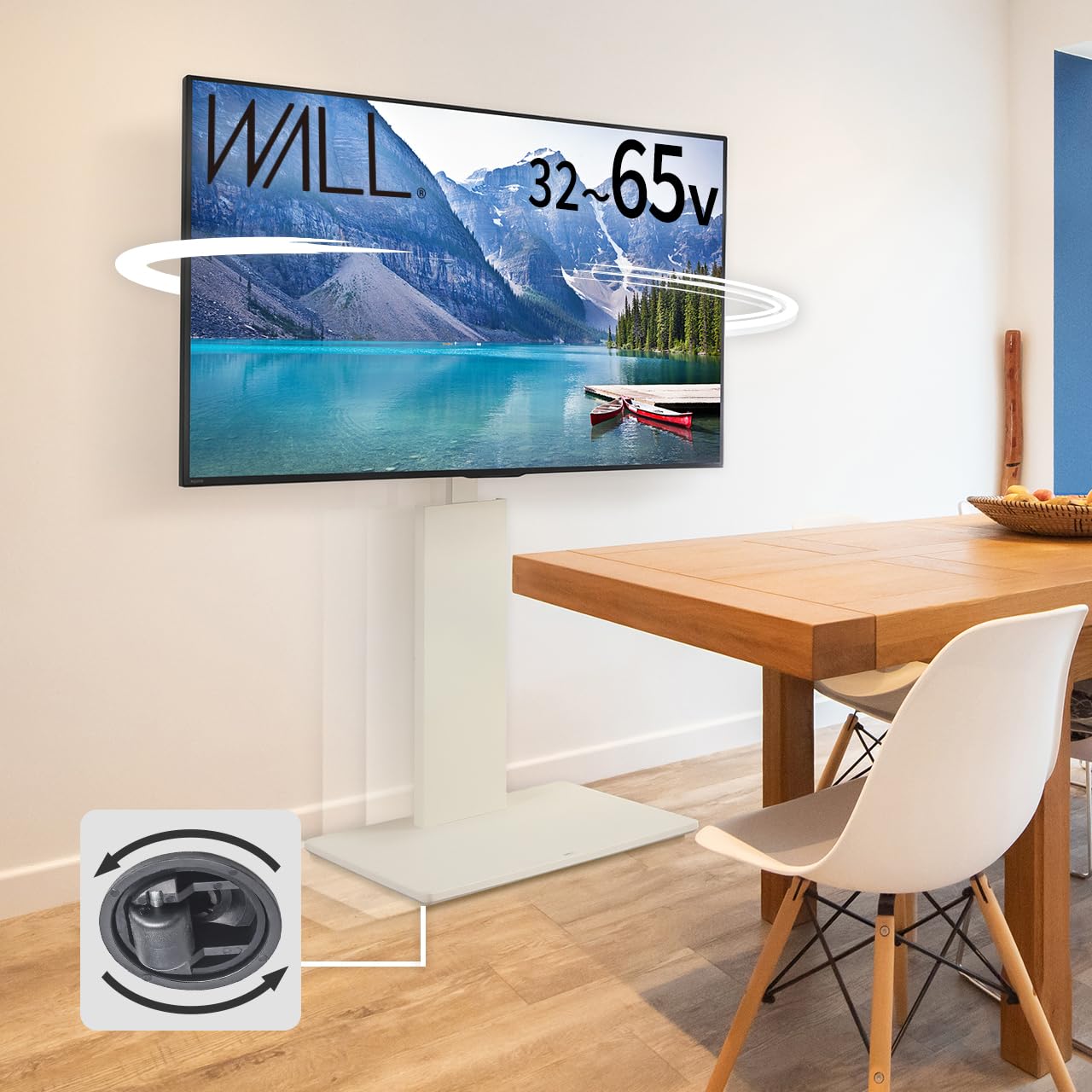 Amazon｜WALL B1 テレビスタンド 隠しキャスター付き 首振り ハイ 