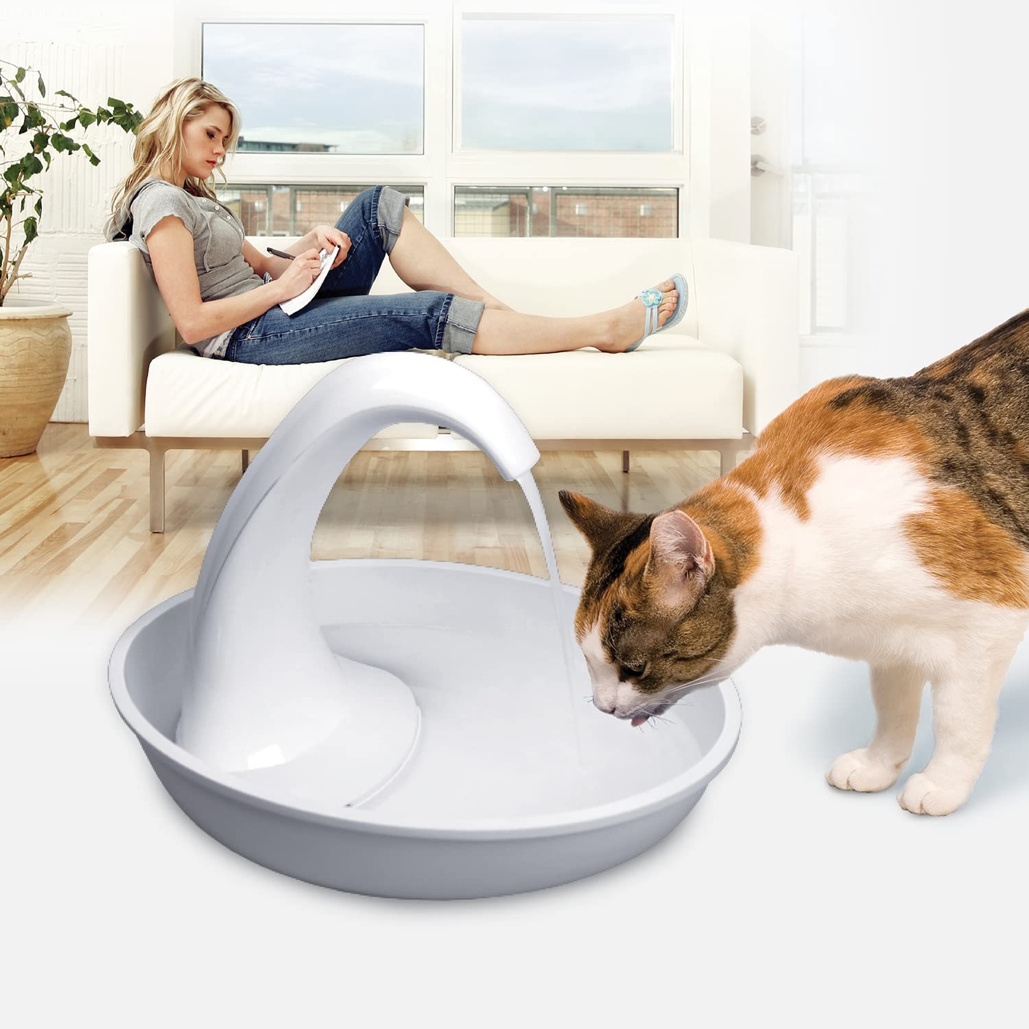 Pioneer Pet Fuente para Mascotas, Color Blanco, 2,26 kg (Paquete de 1)