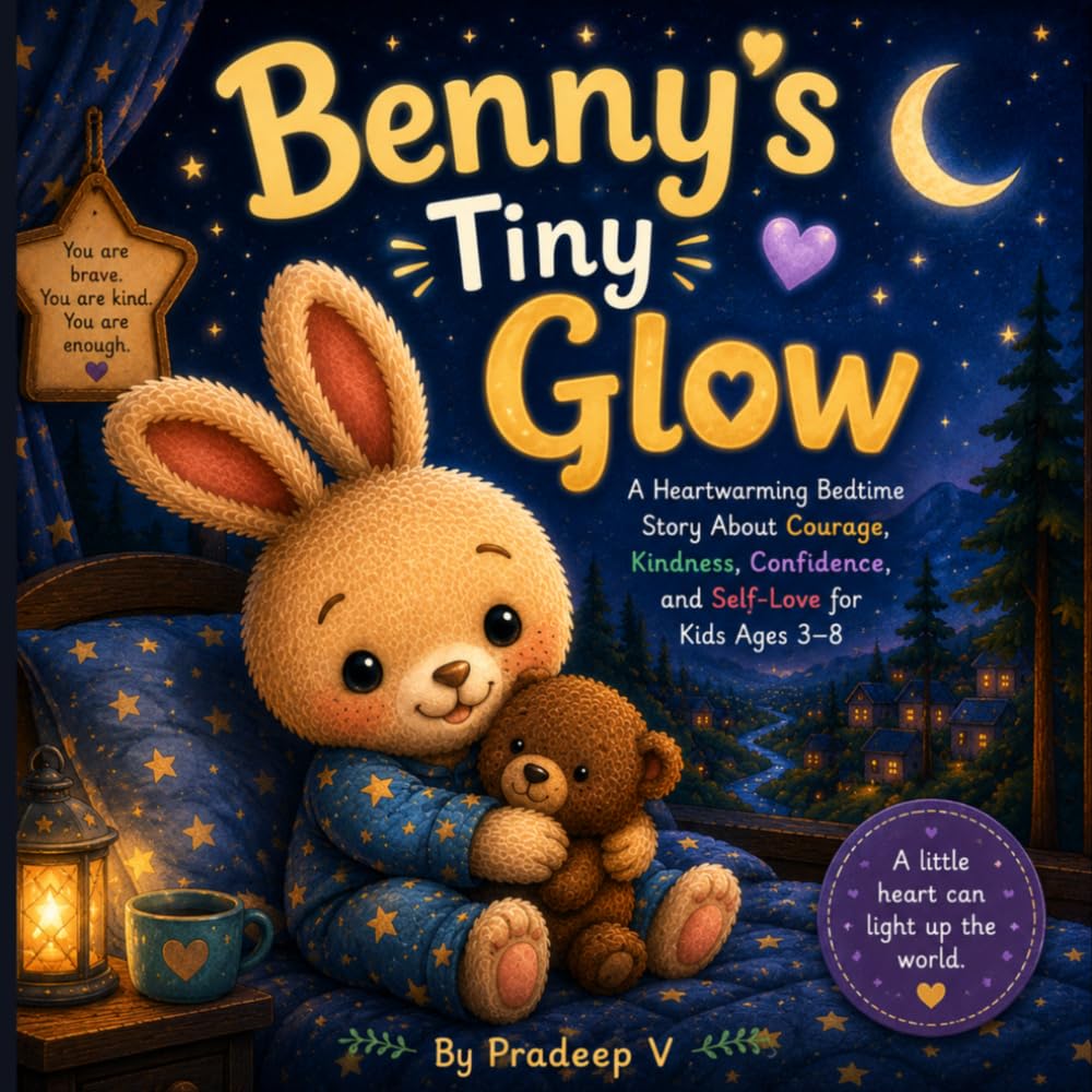 Benny’s Tiny Glow: A Heartwarming Bedtime Story About Courage, Kindness, Confidence, and Self-Love for Kids Ages 3–8