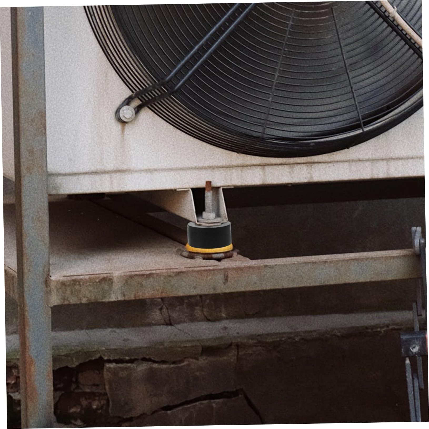 Operitacx Set 4pezzi Piedini per Climatizzatore in Gomma e Metallo Antivibranti Base Ammortizzante Antiscivolo per Condizionatore Esterno, per Balconi Atmosfera Estiva