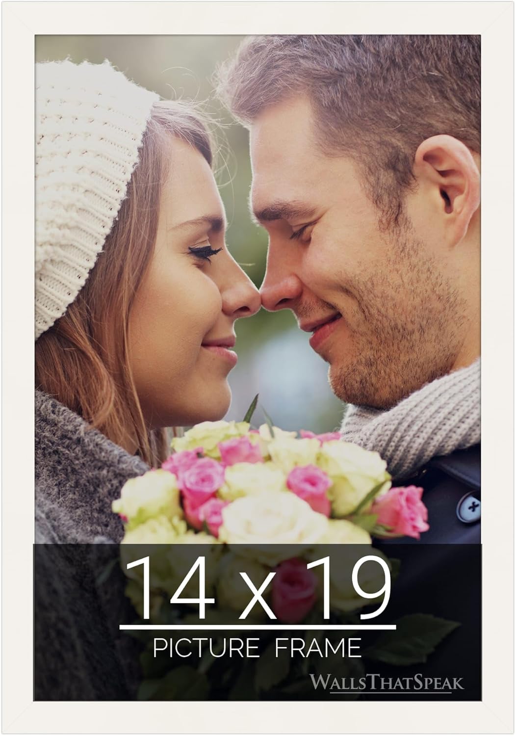 wallsthatspeak 14x19 white Picture Frame for Puzzles Posters Photos or Artwork