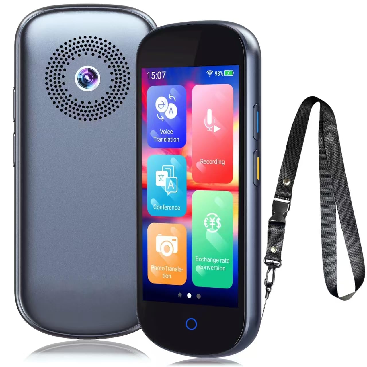 Language Translator Device 2025, No WiFi Needed Two-Way Voice Translation Device in 137 Languages & Accents 4" HD Portable Real Time Online/Offline/