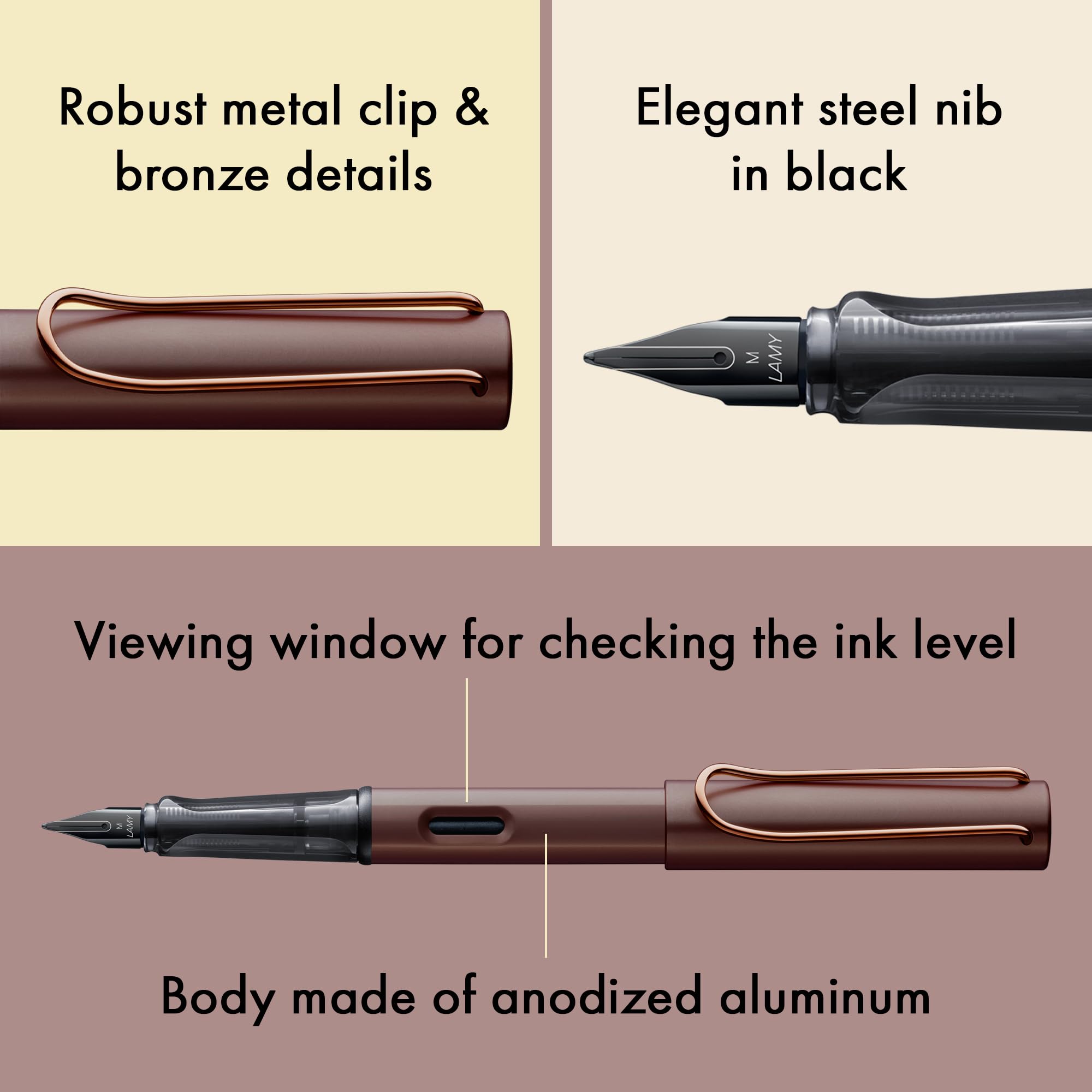 Lamy 1234045 Pióro Wieczne, Brązowy