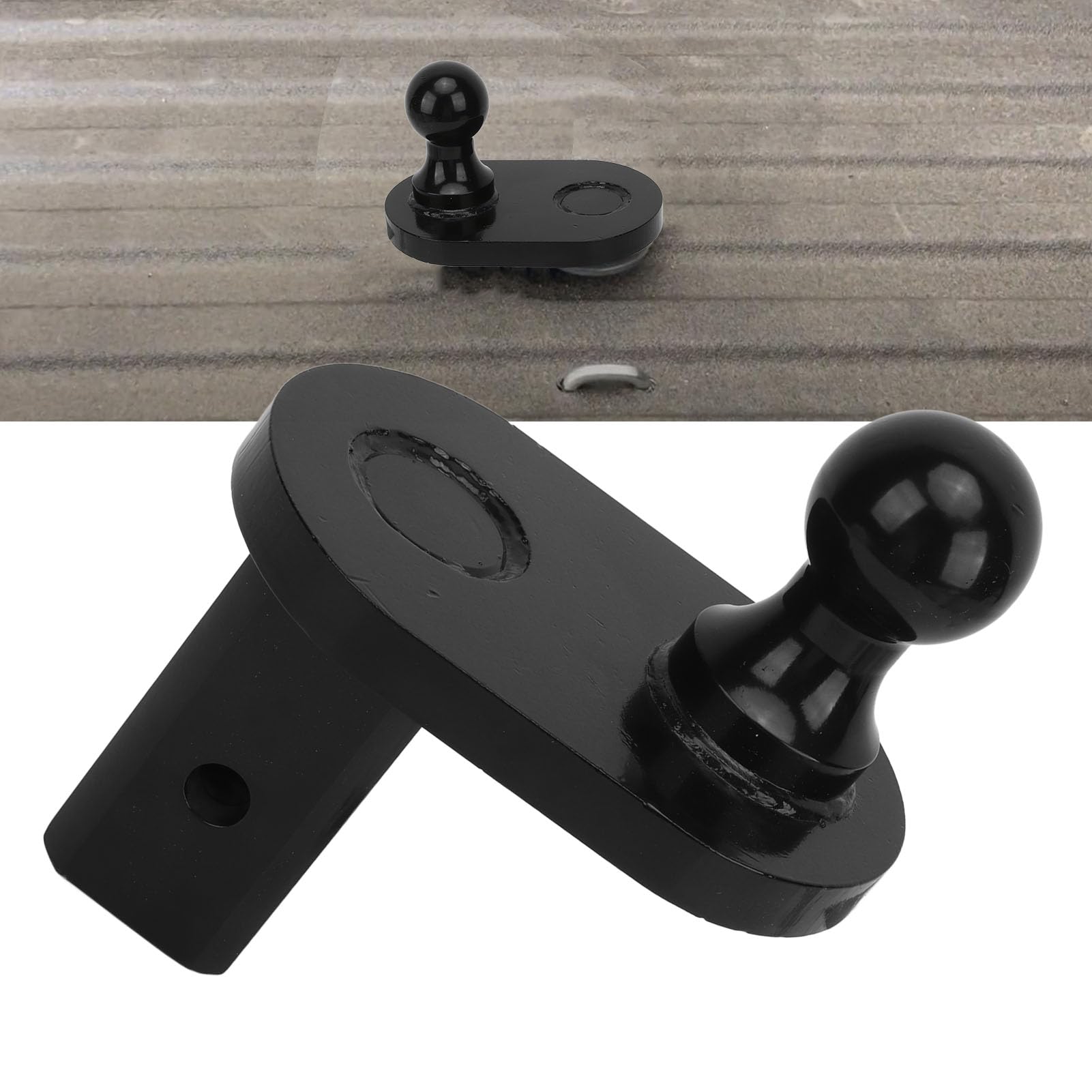 ANGGREK Extensor de Enganche de Cuello de Cisne, Metal de Alta Resistencia para Remolque Resistente, Bola de 2 5/16 Pulgadas, Se Adapta a Enganches de Cuello de Cisne BW Turnoverball