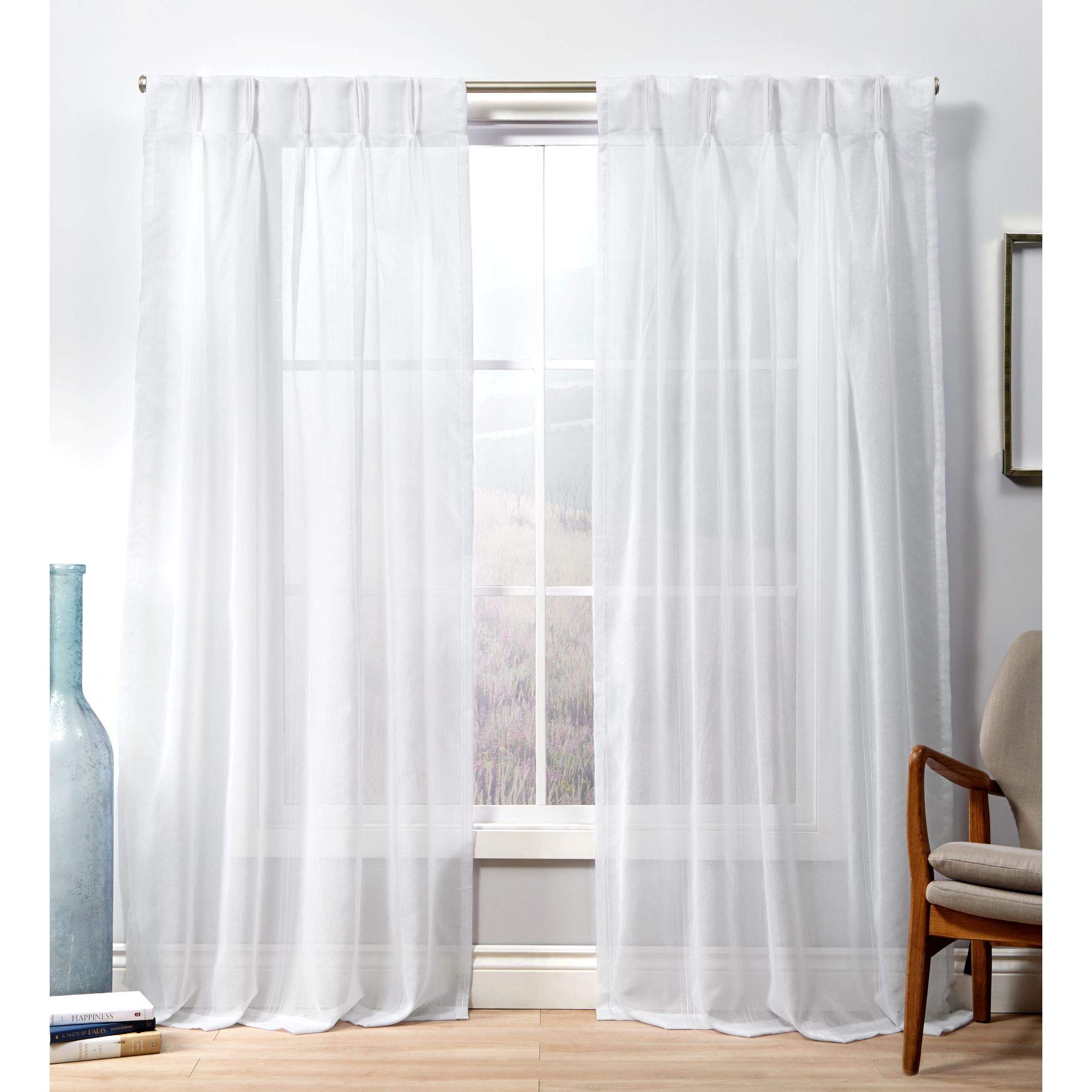 Pinch Pleat Sheer Curtains Curtains & Drapes