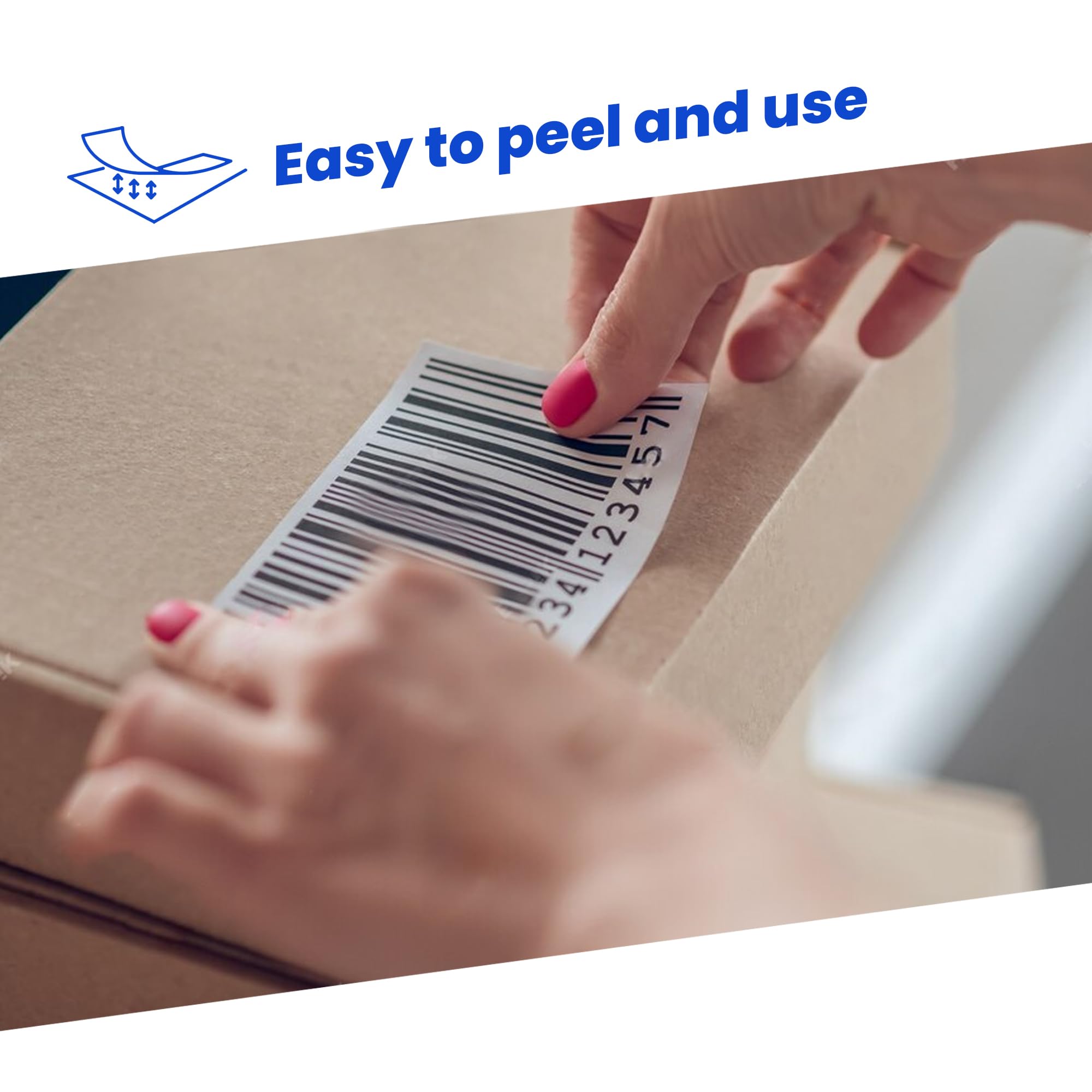 Hd-line Adressetiketten 20 Packungen, 100 Blatt, 70 x 37 mm, 48000 Stück, Selbstklebend, bedruckbar, matt, blanko Papier Adressaufkleber Etiketten, Universal, 24 pro A4 Bogen, weiß