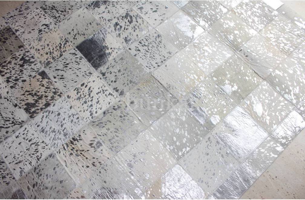 Bünkar À La Main Naturel Peau De Vache Cuir Tapis/Rug - Stars Brown - Taille 5'x7' (150cm X 210cm) L Area Rug