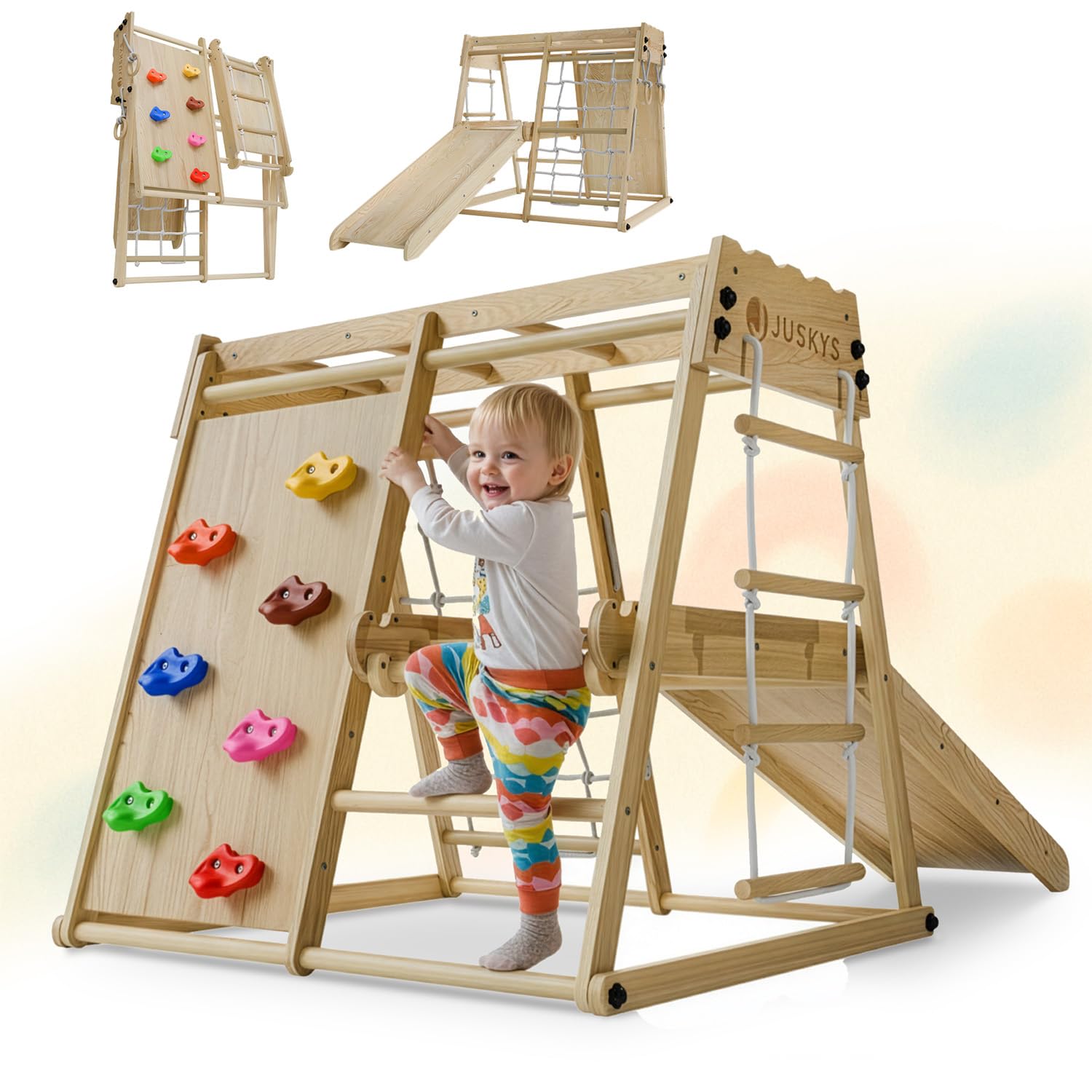 SOFTHOM Grande Telaio da Arrampicata per Bambini, 10 in 1 | FindTheDeal