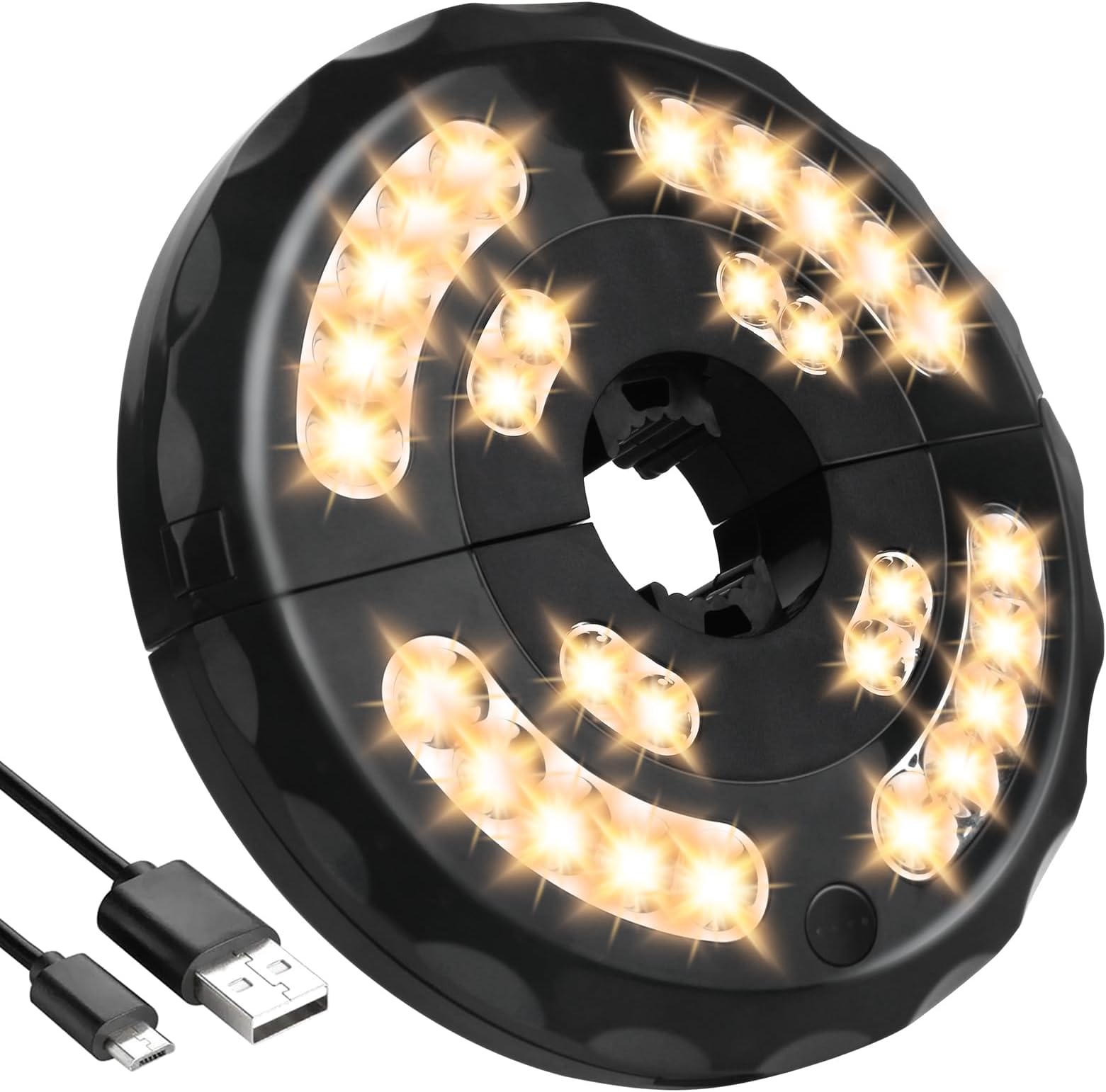 INKEER Patio Umbrella Light Rechargeable Warm White 3 Lighting Modes