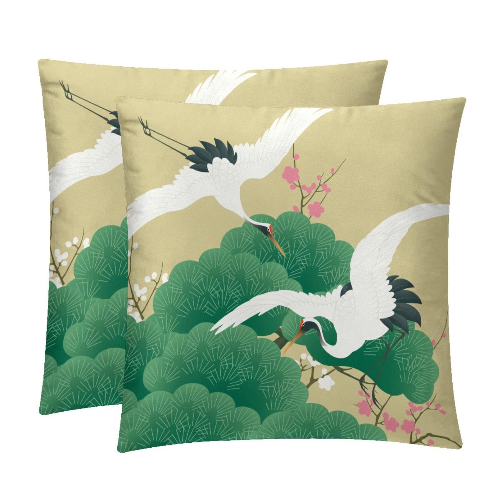 TDGKPZ Throw Pillow Covers 2 Pack Pillowcases Soft Cozy Pillow Cases For Couch Bed Sofa 45x45cm