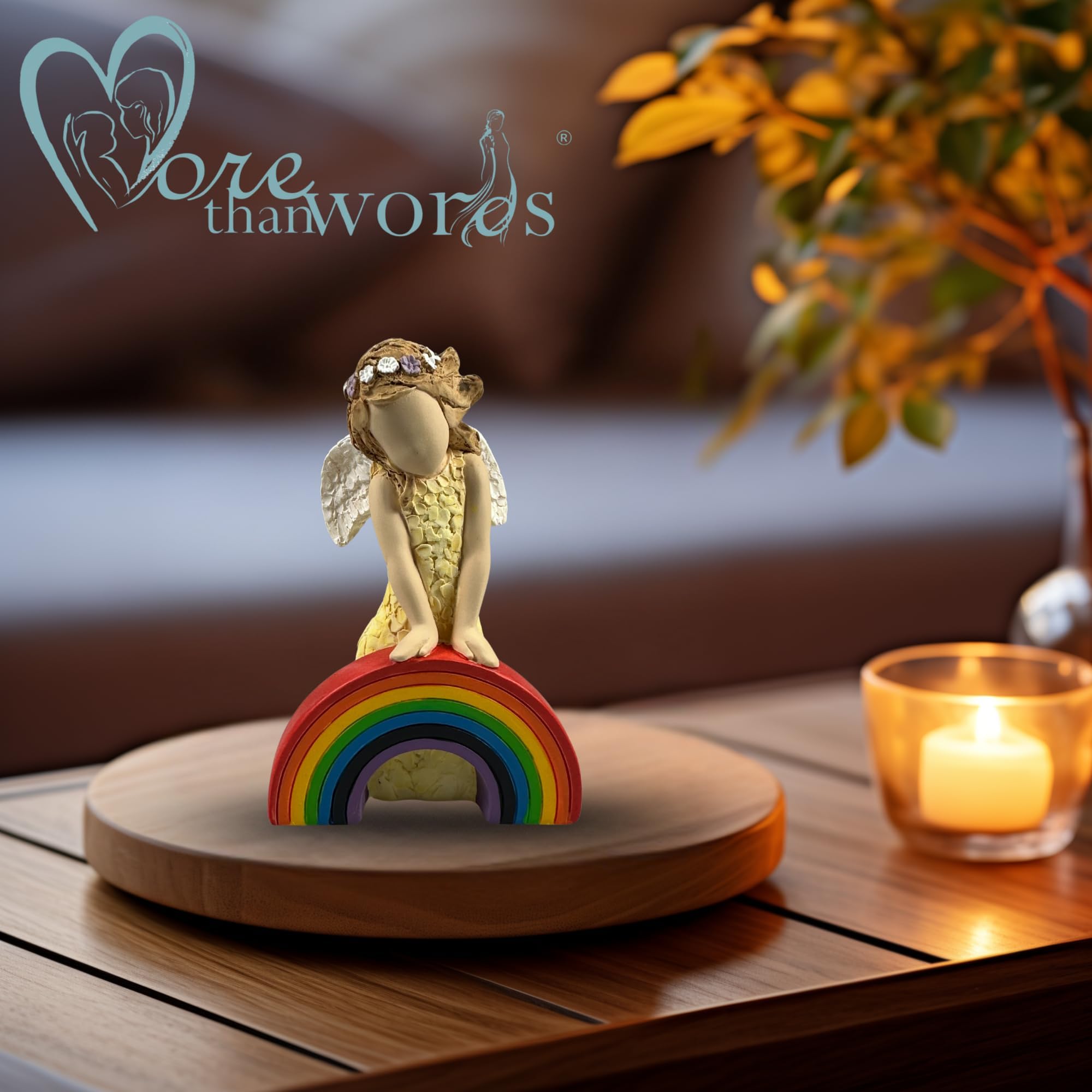 More Than Words 9616 Miłość i Nadzieja Tęczowa Figurka Anioła