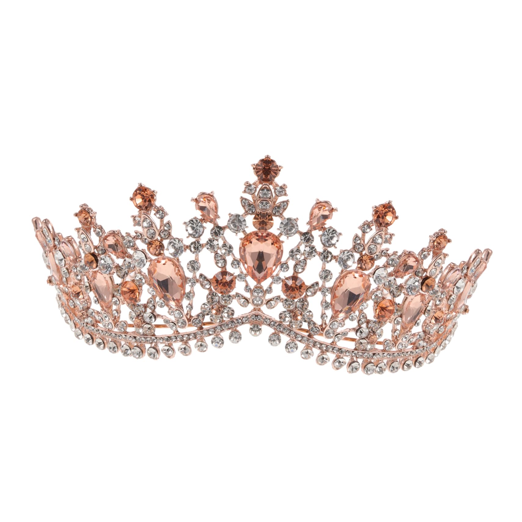 FOMIYES 2 Piezas Novia De Cristal Tocado De Novia Diadema De Cristal Reina De Halloween Tiara De Reina De Cristal Diamantes De Imitación Completos Para El Cabello Dama De Honor