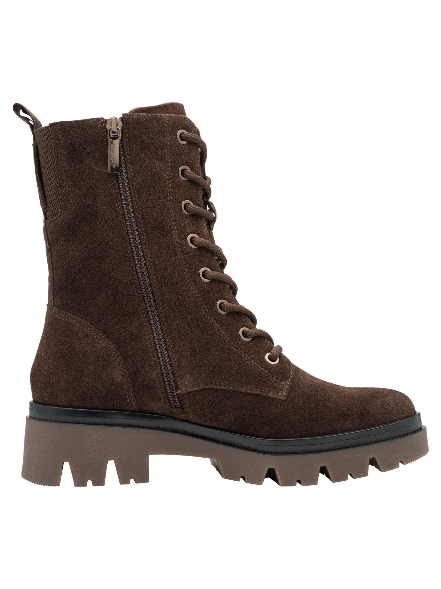 Tamaris Kobiety Tamaris Comfort Lace Boot FlatBut do środka łydki