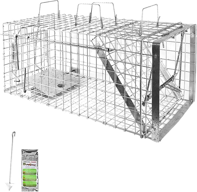 Lebendfalle Ratten Profi Falle 39x10x12cm Metall Profi-Lebendfalle