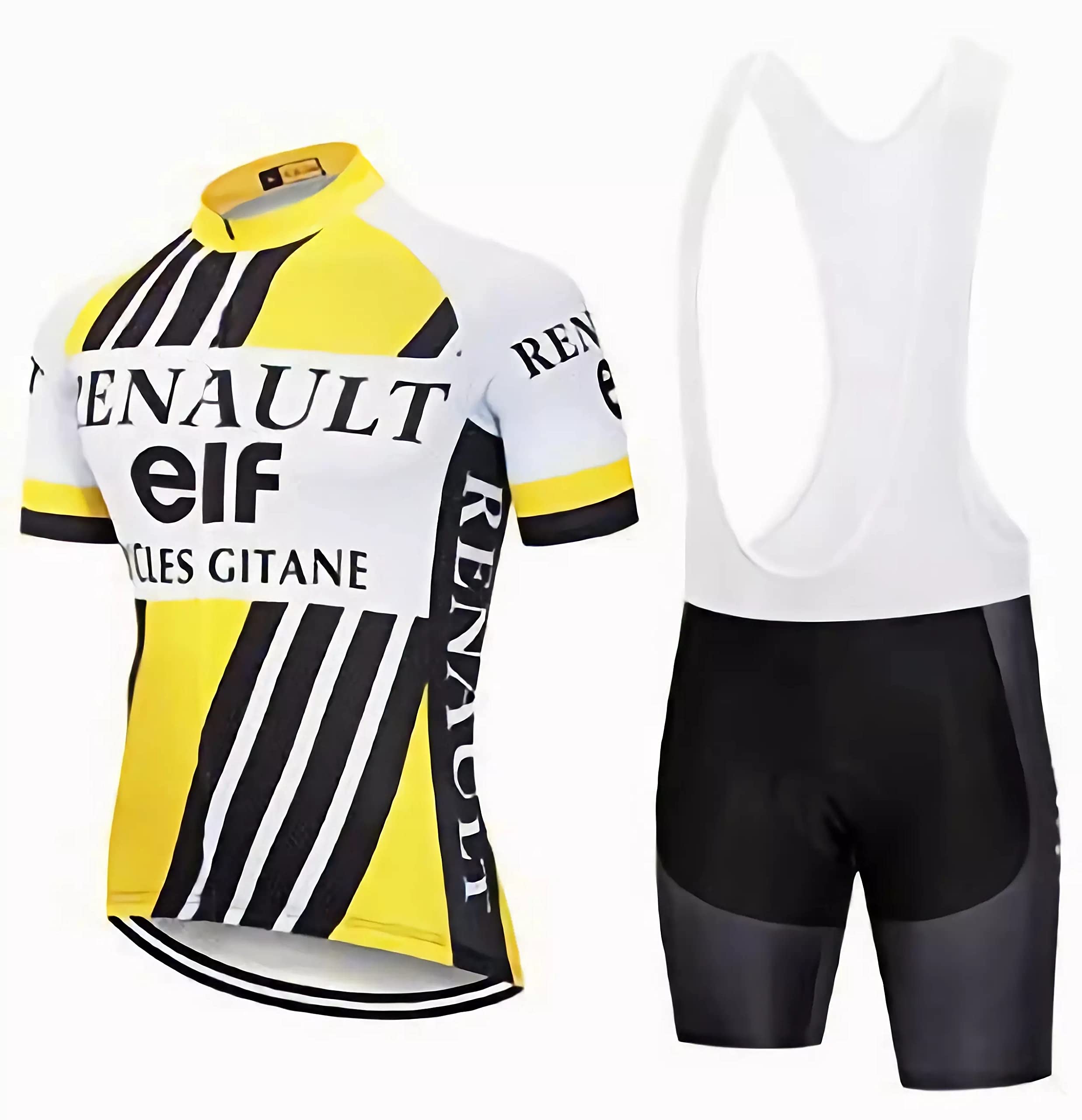 Mono de Ciclismo Profesional para Hombre, con Mangas Cortas, múltiples Estilos, Tejido Transpirable y de Secado rápido, 3 Bolsillos