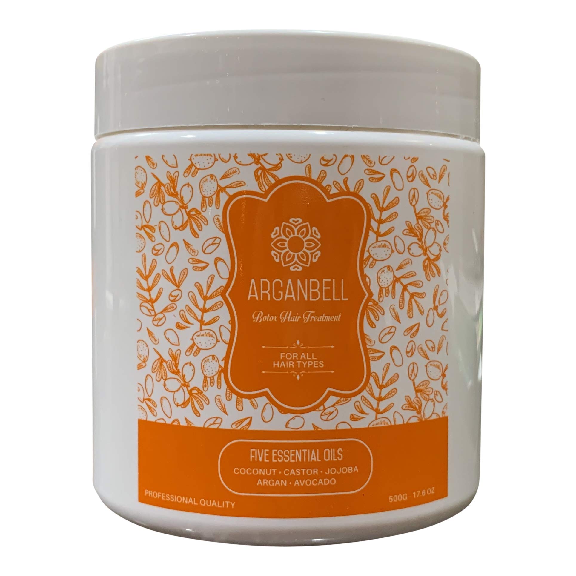 HairBtox 17.90 Fl Oz for All Hair Types - ARGANBELL HairBtox Includes 5 Differnet Oils - Hair Botox Treatment Provides Smoothness, Vitamins, Proteins and Minerals Eliminates Frizz