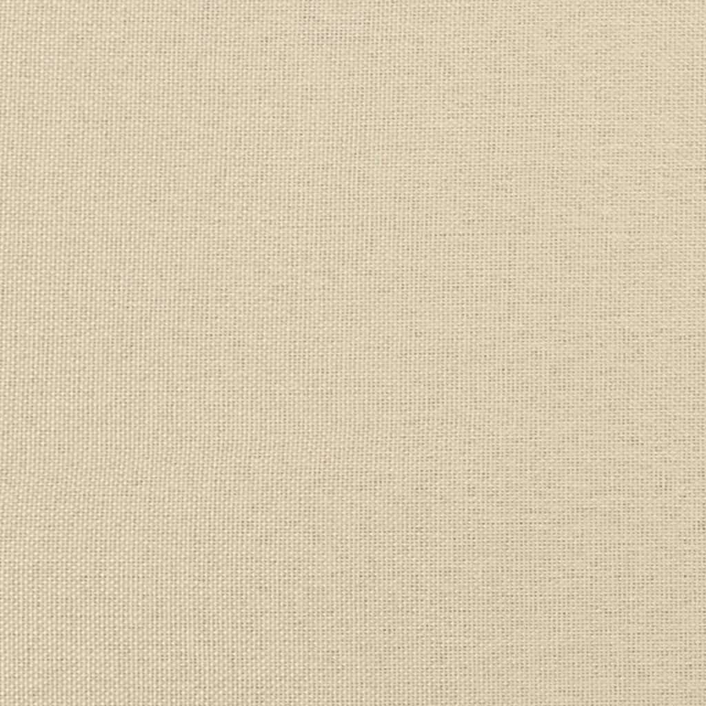 vidaXL Giroletto Senza Materasso Crema 100x200 cm in Tessuto