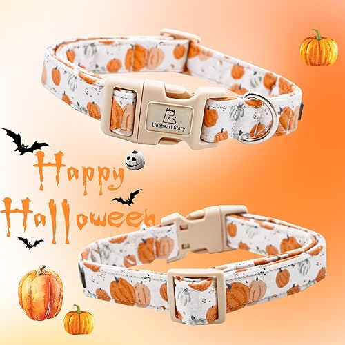 Miniatura 4 de Lionheart glory Collar de Halloween para perro, collar de otoño, collar de calabaza, ajustable, resistente, para perros pequeños