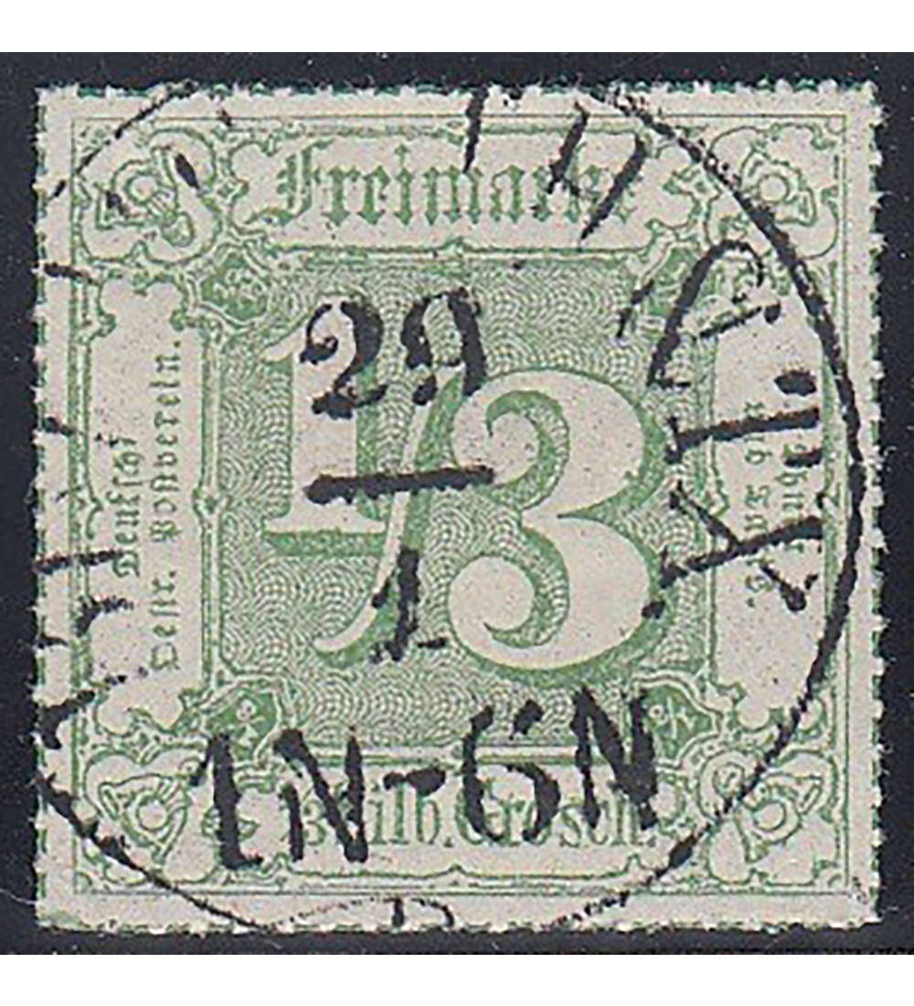 Goldhahn Preußen Briefmarke Nr. 17 Gestempelt – Sammlerstück, Michel-Wert 2,- €, Aus Deutscher Philatelie