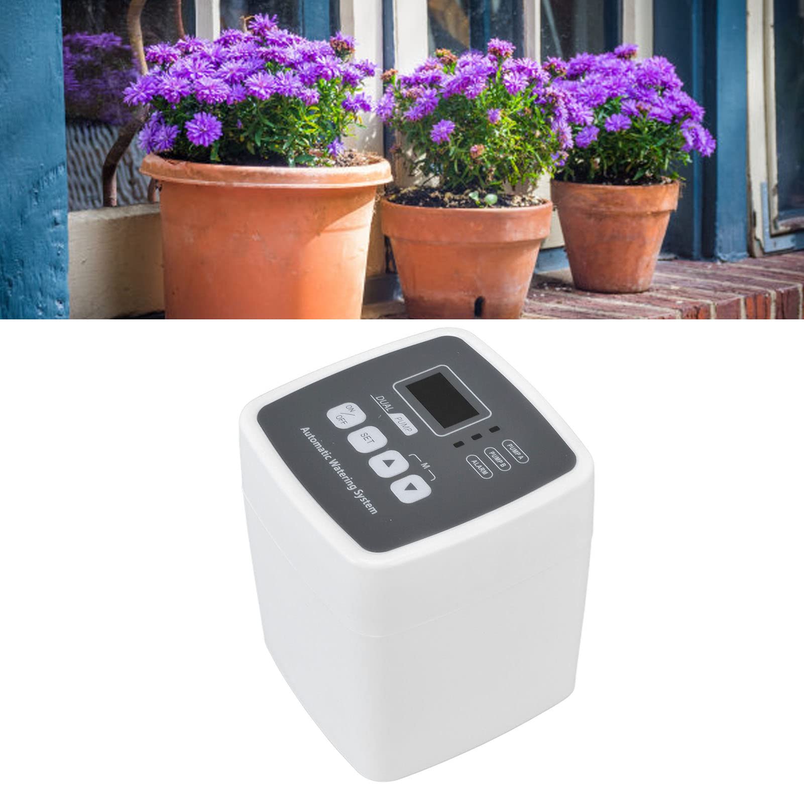 Temporizador de riego inteligente, temporizador de aspersor, grifo de manguera de entrada de latón para agua, controlador automático del para riego de jardines y control de