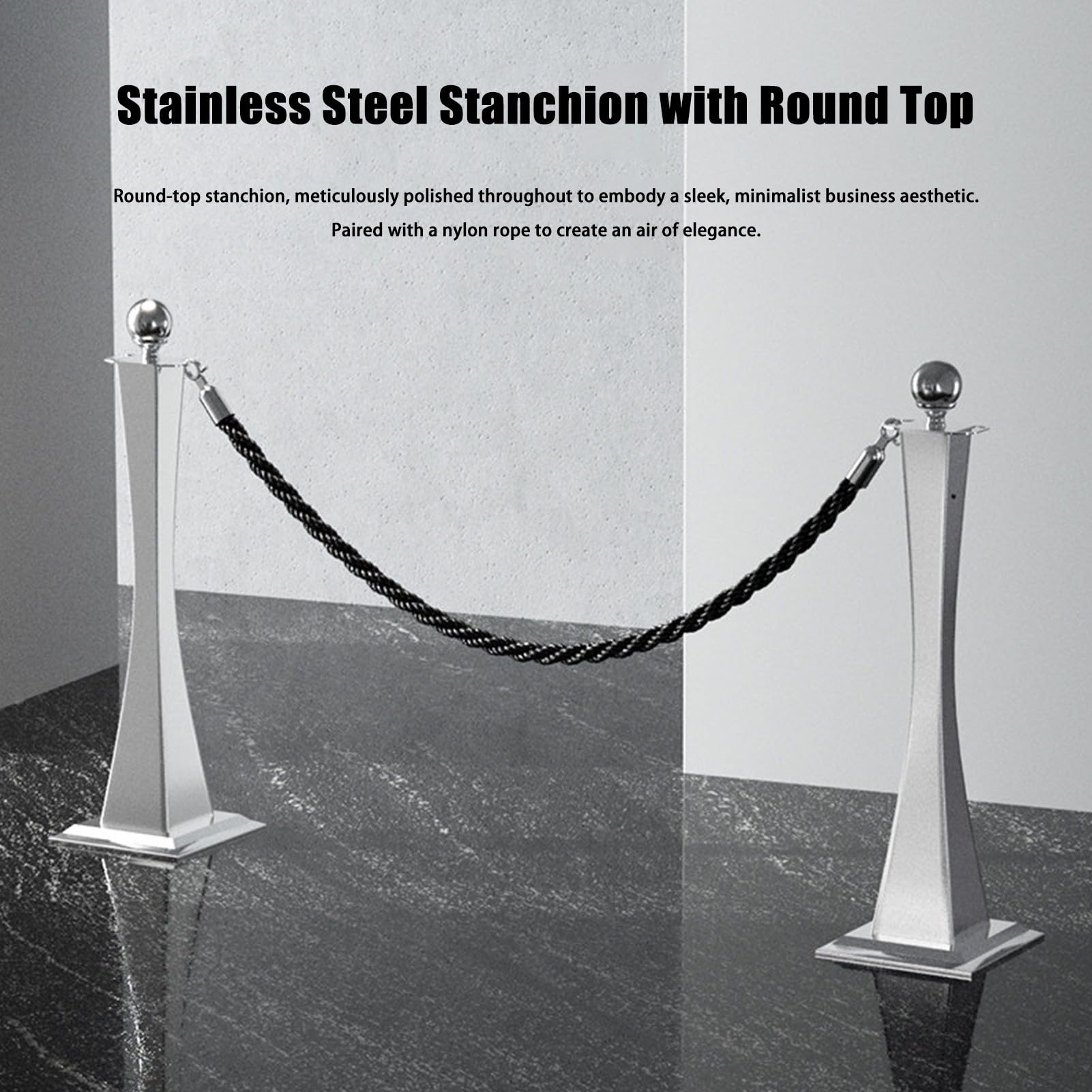 Stanchion for Barriera in Acciaio Inossidabile a Forma di Clessidra