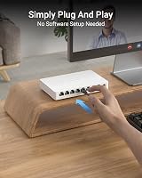 BrosTrend 8 portos 2.5 Gigabit Ethernet hálózati switch, asztali/fali szerelésű LAN elosztó 5