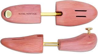 Royal Heritage Men's Cedar Shoe Trees Ultimate Edition Value Pack - USA Grown Red Cedar for Premium Shoe Care