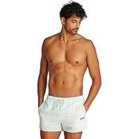 Calvin Klein Uomo Pantaloncino da Bagno Runner Corto, Grigio (Moonlight Jade)