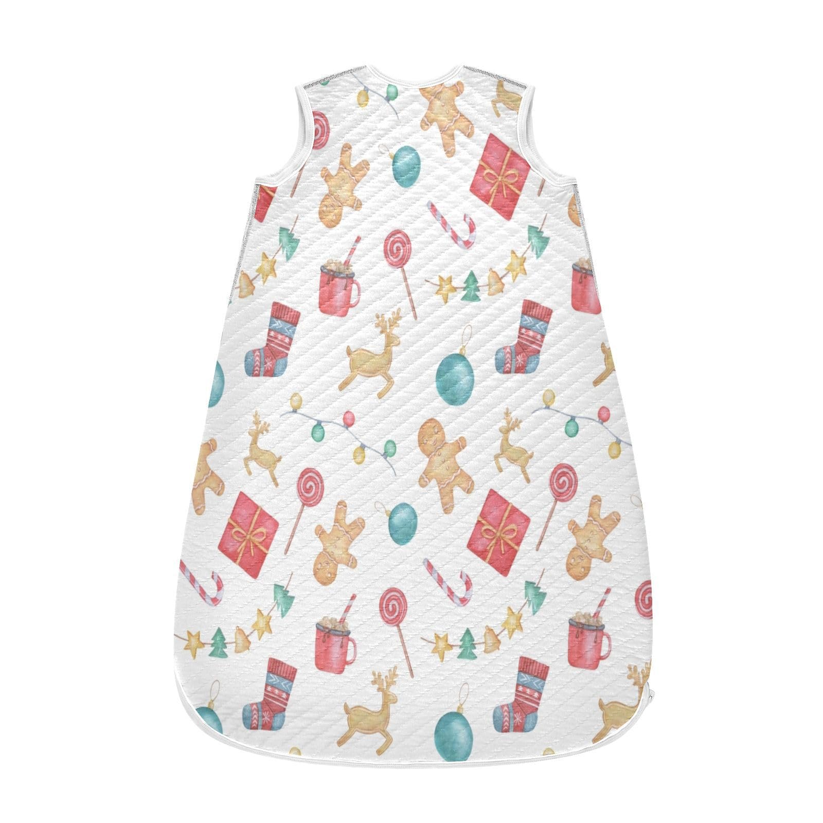 Kigai Christmas Cookie Baby Sleep Sack Wearable Blanket Sleeping Bag 2-Way Zipper Soft Swaddle Transition Sack