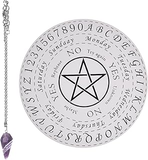 BAOLE Drewniana tablica do nauki o średnicy 25 cm, energooszczędna płyta z czakrami Wobble, czarno-biała tarray, drewniana deska do rzeźbienia, dekoracja starożytna nadaje się dla początkujących czarownicy