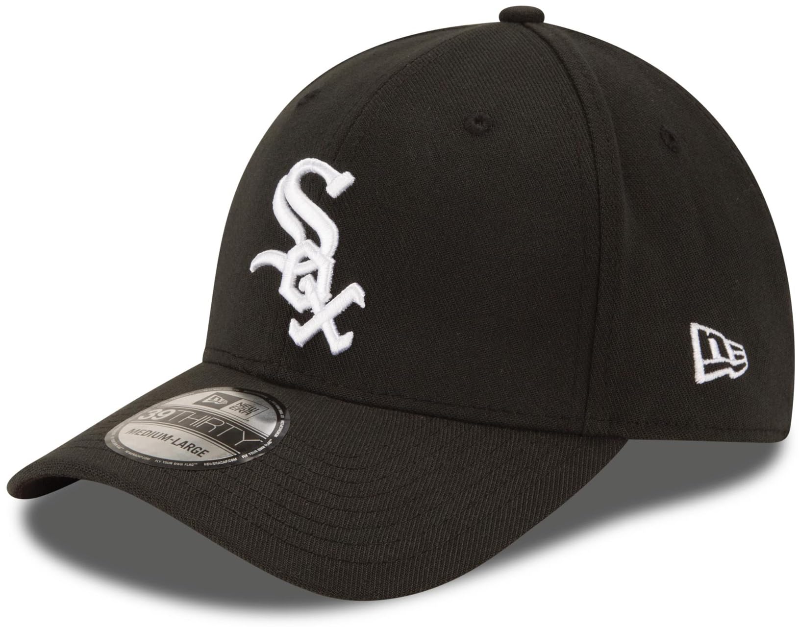 New Era MLB Team Classic 39THIRTY Stretch Flex Fit Hat Cap, Chicago White Sox, Large-X-Large