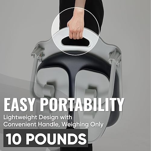 Miniatura 5 de Hecho en Corea Silla de Piso Ergonómica con Doble Respaldo y Soporte de Espalda - Silla para Meditación, Juegos, Lectura para Adultos, Plegable