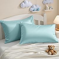 Vista 10 de NTBAY - Fundas de almohada de algodón egipcio para niños pequeños - Juego de 2 - Fundas de almohada para viajes - Fundas de 13x18 pulgadas de 500