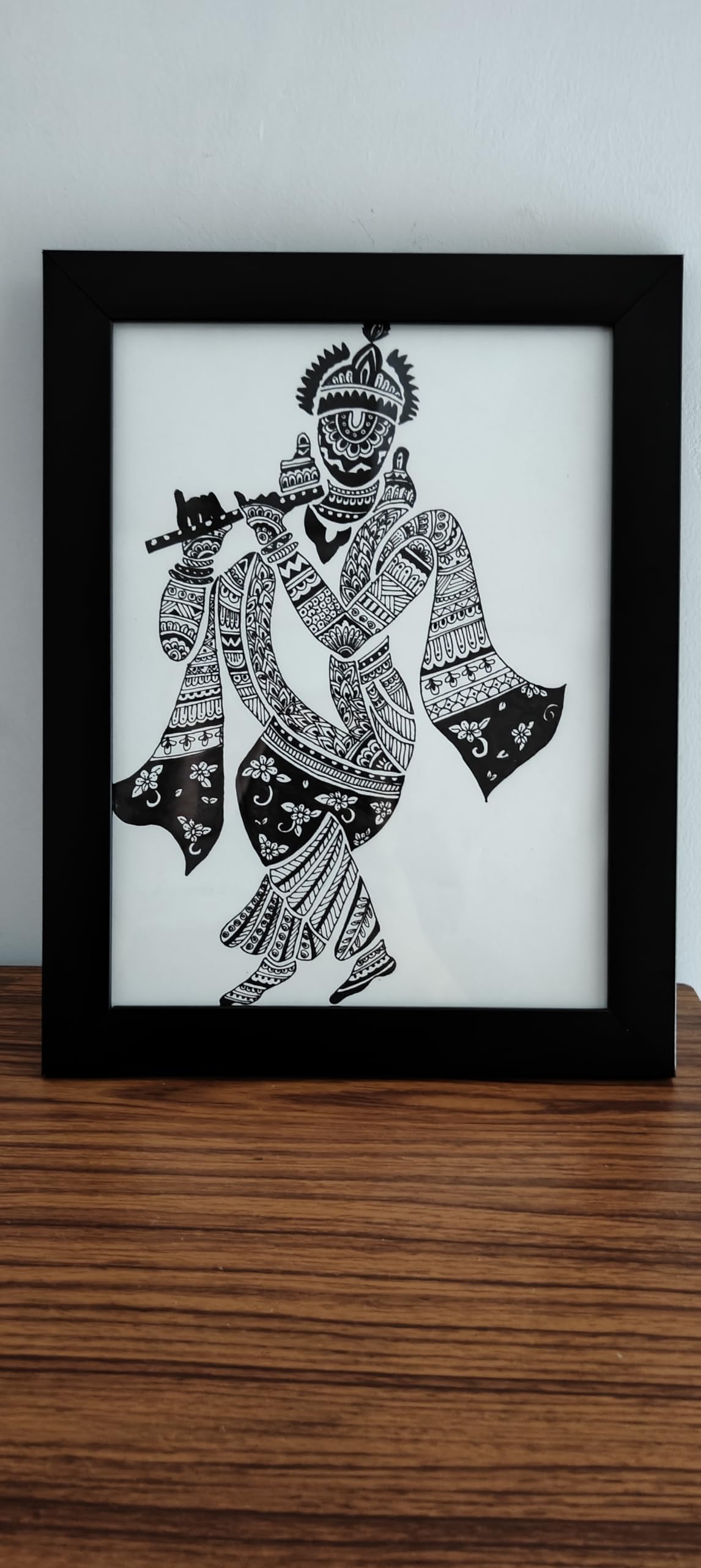 Krishna mandala art,handmade art, krishna love